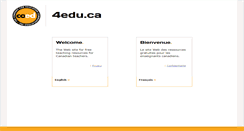 Desktop Screenshot of 4edu.ca